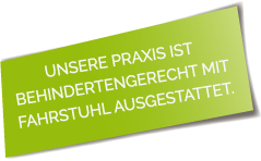 Praxis behindertengerecht mit Fahrstuhl